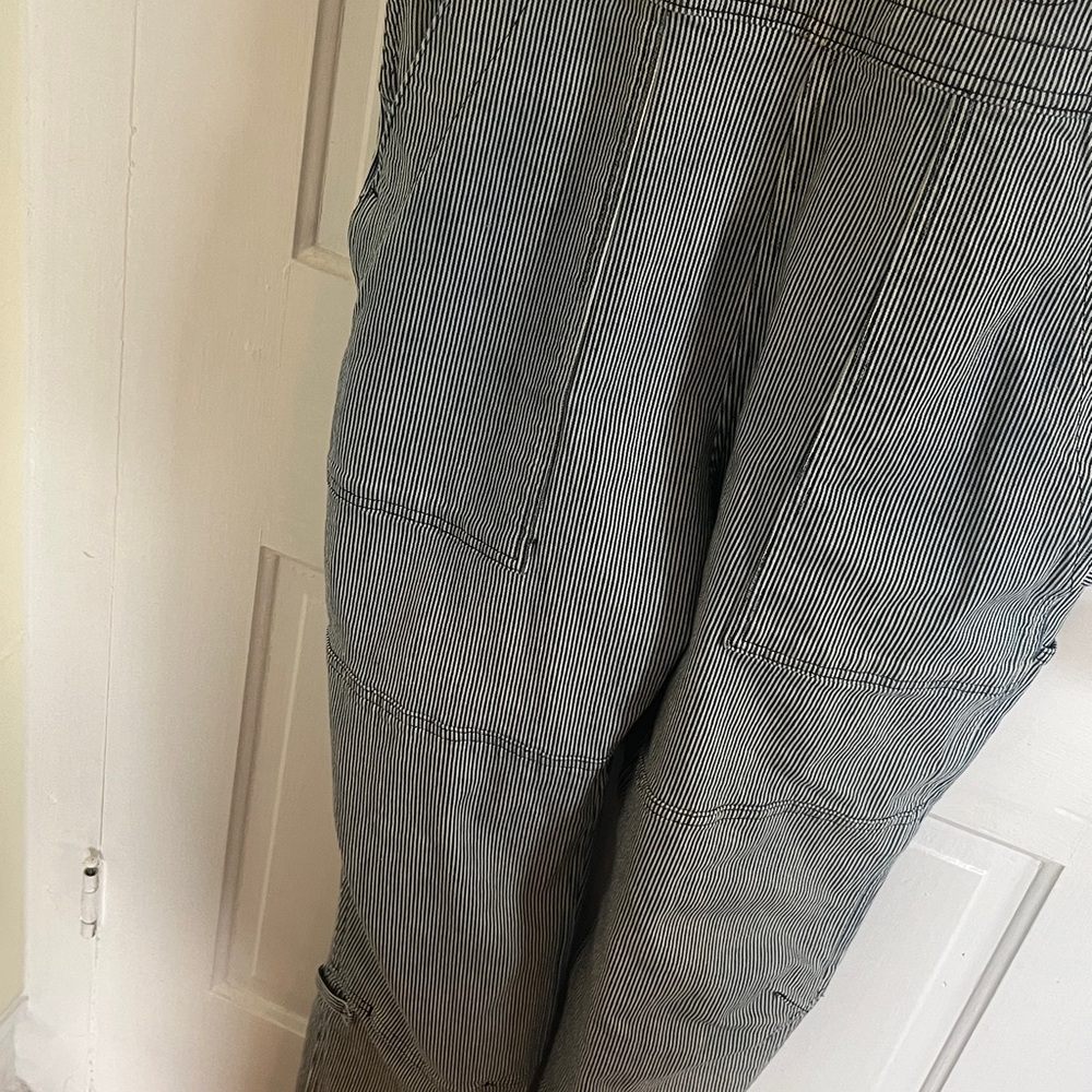 Duluth Jean striped  Overalls medium 31 - Picture 4 of 5